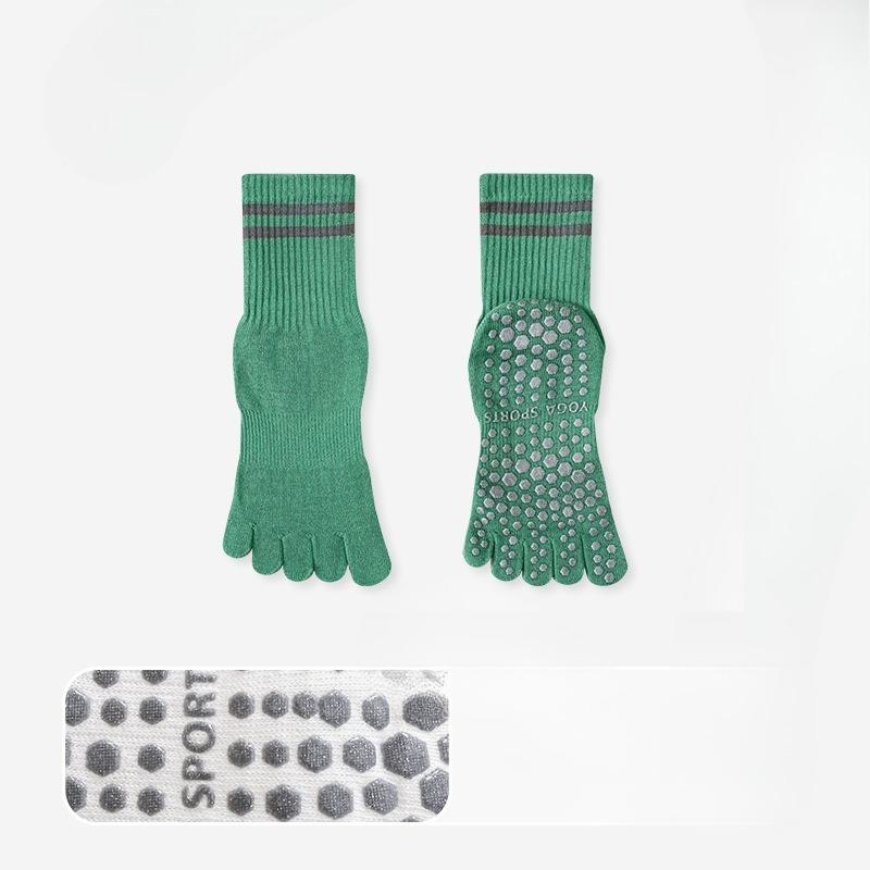 Women's Professional Yoga Pilates Indoor Fitness Non Slip Sports Mid Tube Socks