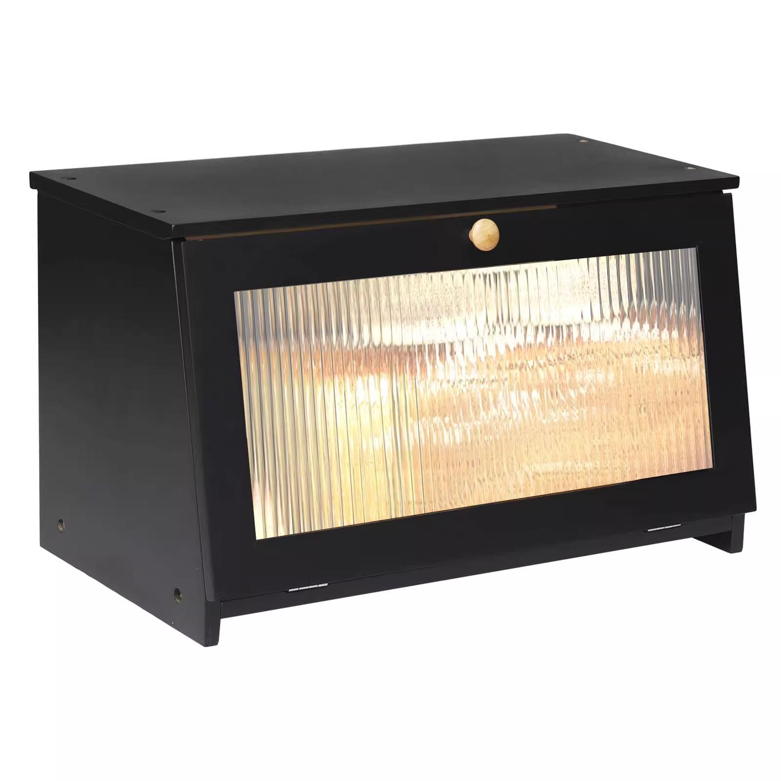 

Деревянная бамбуковая хлебница с крышкой - Кухонное хранилище для хлеба, выпечки и фруктов