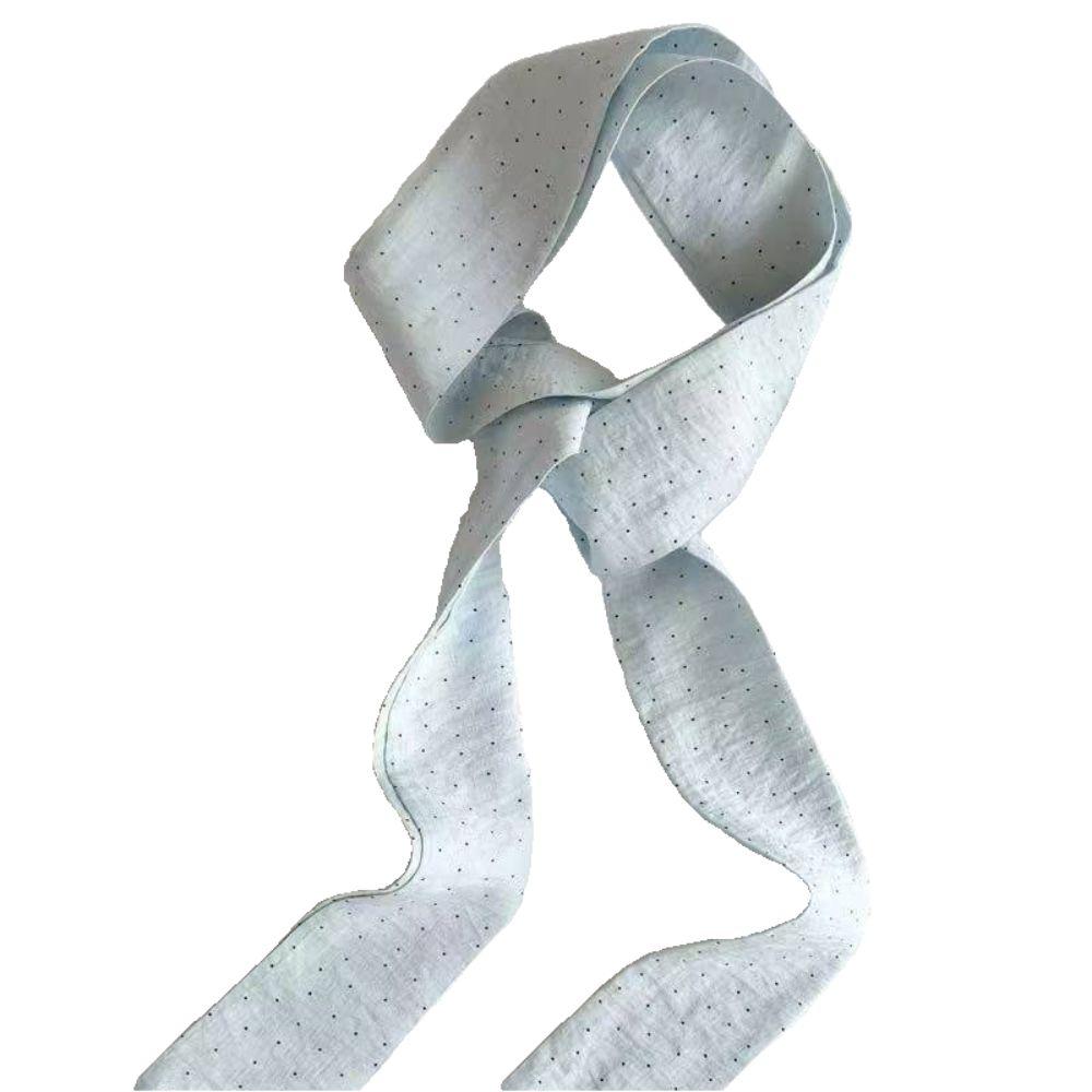 Polka Dot Long Silk Scarf Retro Scarf Headband Trendy Thin Scarf Decoration Neckband  for Women