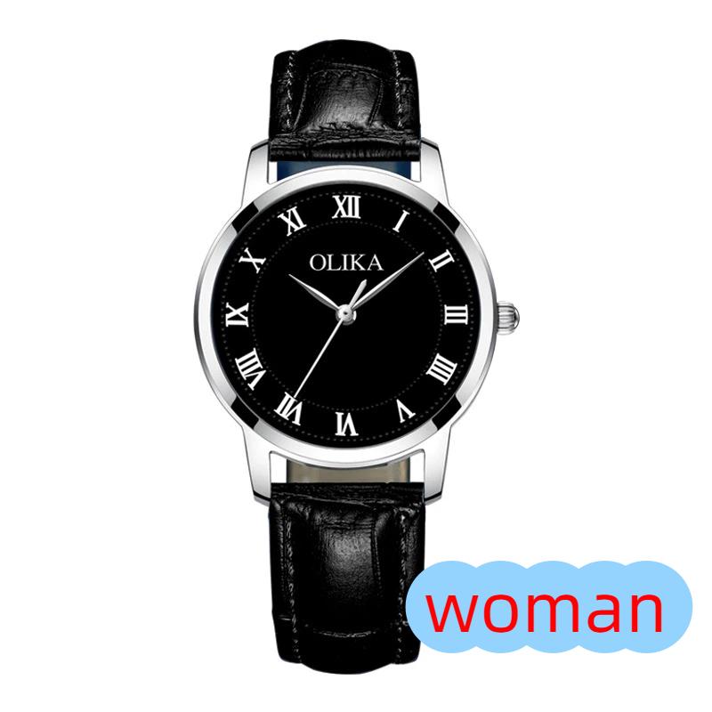 Top Brand New Ultra-thin Fashionable Simple Men's and Women's Couple's Watch Waterproof Stainless Steel Quartz Watch Men's Casual Student Watch