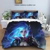 Anime Jinx Arcane: League of Legends Home Bed Three Piece Set Anime Printed Pillowcase Duvet Cover Full Size Customizable