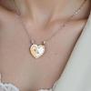 Unique Matching Kitten Necklace Titanium Steel Couple Jewelry with Secure Clasp 3.2cm Pendant Size for Daily Wear Gifting
