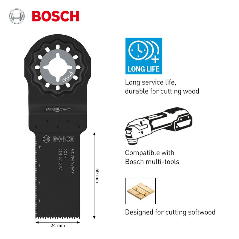 Bosch StarLock Series Multi-Cutter Saw Blade for Wood – AIZ 24 EC