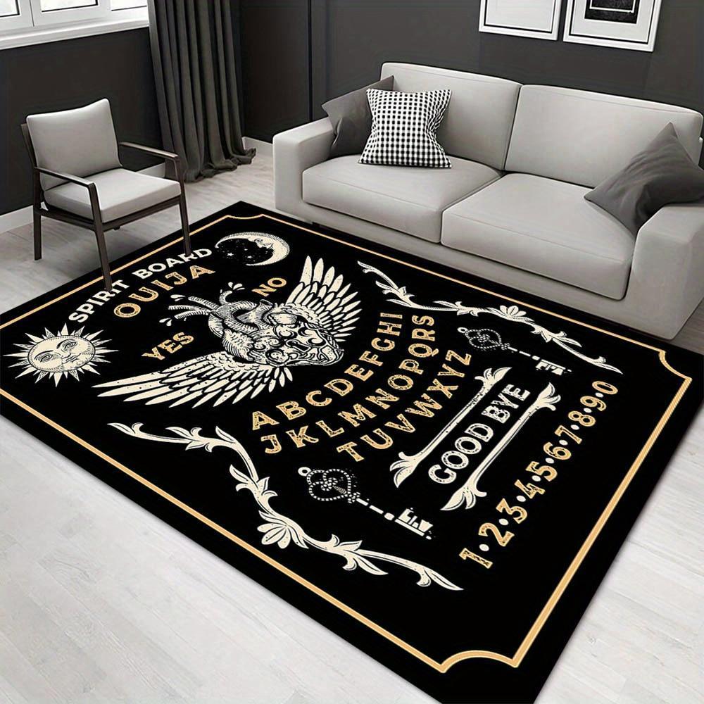 

1pc 1948549162 Pattern Carpet, Area Rug For Living Room Bedroom Room Bed Chair Laundry Entryway Corridor Yard Non-slip Outdoor Camping Rug F 60cm by 90cm