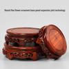 Red Sandalwood Buddha Statue & Vase Stand