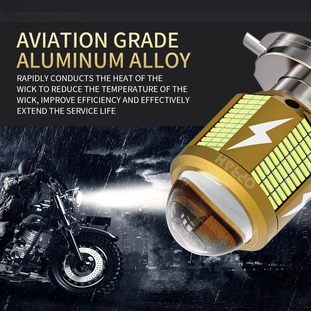 H4 LED Motorcycle Headlight Bulb BA20D Led Moto Light High Low Beam White Yellow Lamp Canbus For Yamaha Kawasaki Suzuki