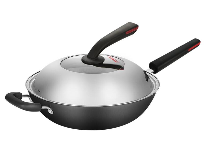 Cooker King Hand-Cast Non-Oxidizing Iron Wok
