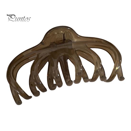 

Женский зажим для волос с когтями большого размера, пластиковый зажим для волос, зажим для волос на затылке, инструмент для укладки, аксессуар для волос светло-серый