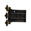 Replacement Nylon Sliding Door Pulley Plastic Black Door Roller Guide Side Mounted Pulley Wooden Door