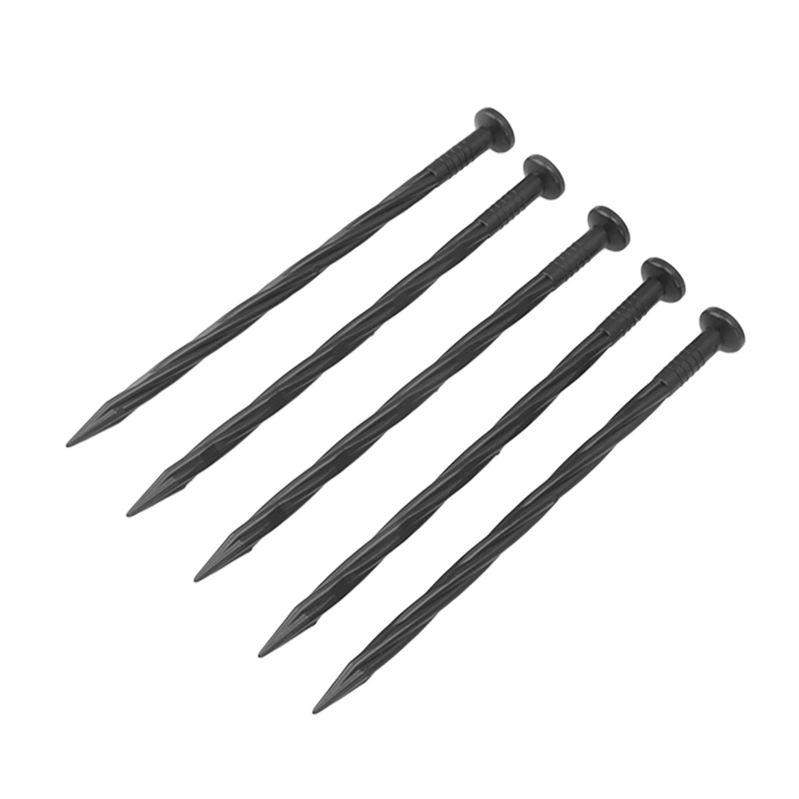 

50Pcs Edging Stakes Spiral Nylon Landscape Anchoring Spikes for Paver Edging Weed Barriers Turf Tent