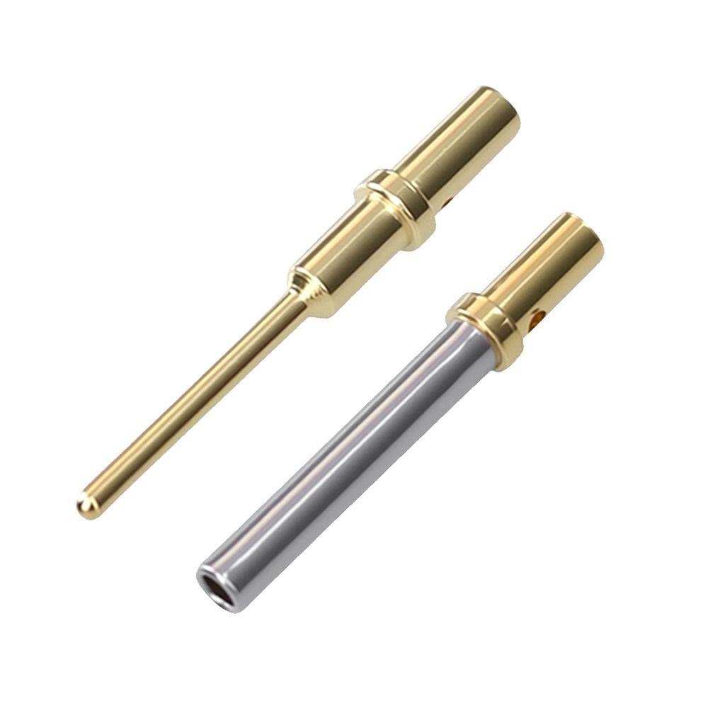 1Pcs Gold Plated Crimp Solid Terminal Connector Pin  for Connector Instrument Aviation