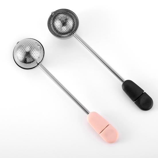 Tea Colander Handle Rotatable Long Food Grade Easy To Operate Tea Drain Filter