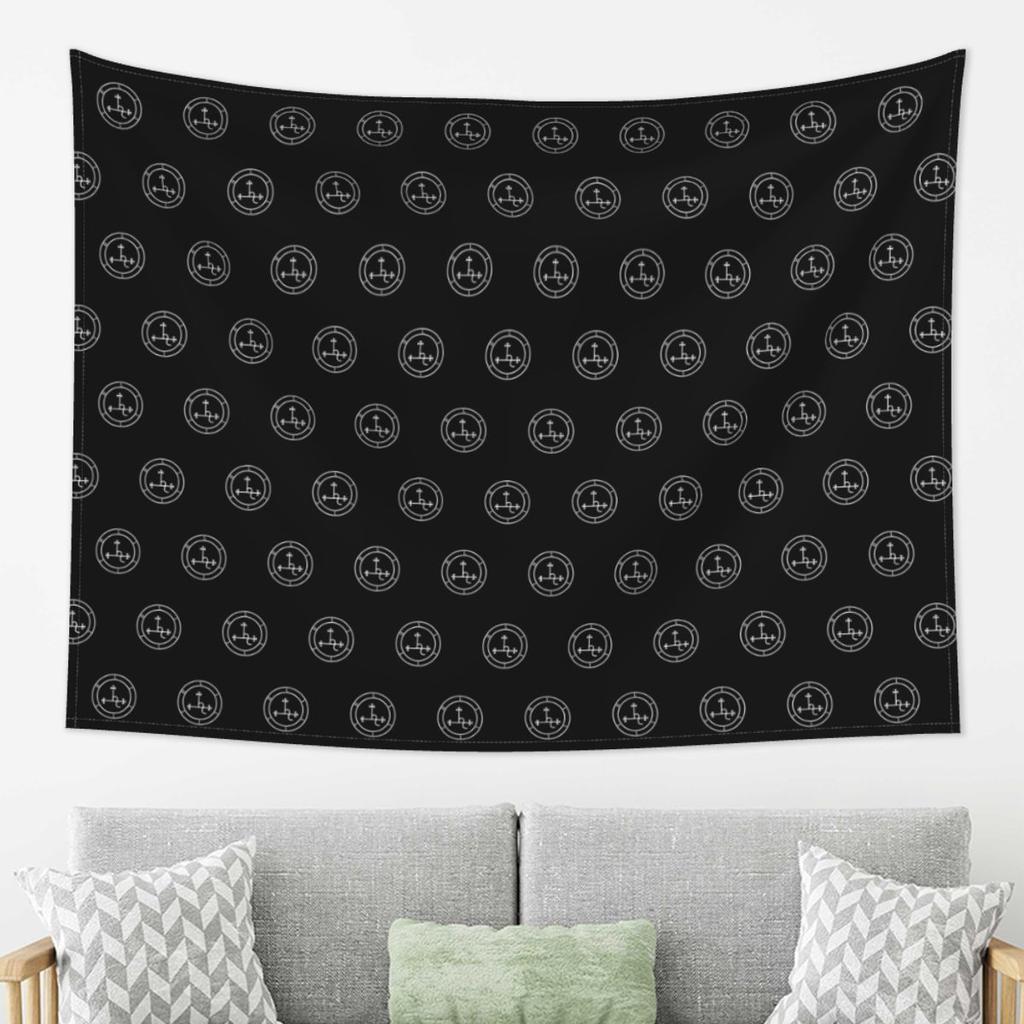 Sigil Of Lilith Tapestry Decoration Art Aesthetic Tapestries for Living Room Bedroom Home Wall Cloth Wall Hanging