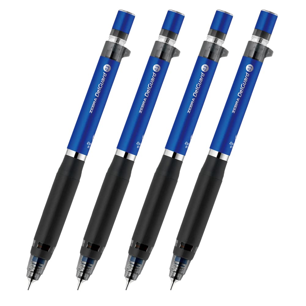 

Zebra Mechanical Pencil Delguard Type ER Blue Set of 4 0.5mm P-MA88-BL-4AZ