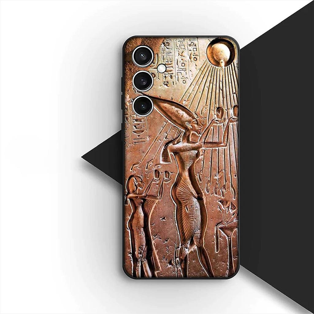 Egypt Nefertiti Anubis Ankh Kemet Pharaoh Flag Cover for Motorola Moto G06 G86 G57 G14 G34 G24 A54 G15 G17 Power G77 G87 Case