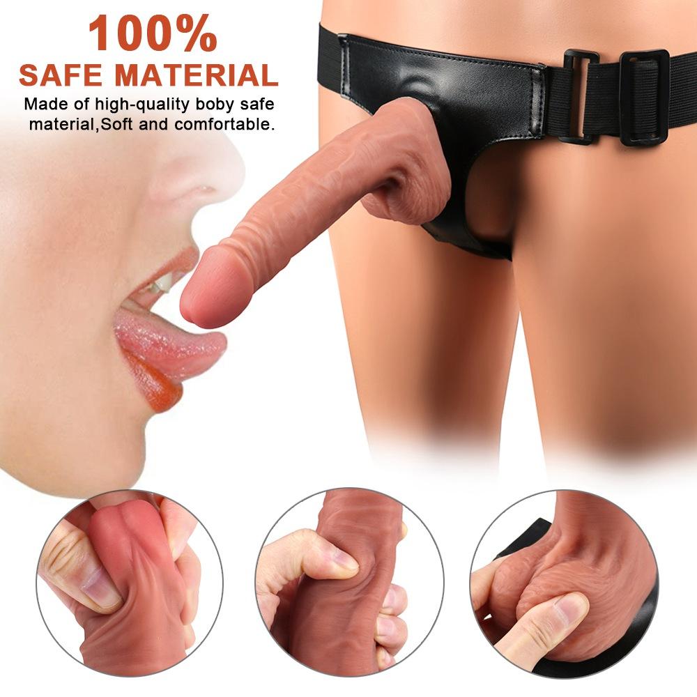 Strap On Realistic Dildo Pants For Woman Men Couples Strapon Dildo Panties For Lesbian Gay Adult Game Sex Toy Products