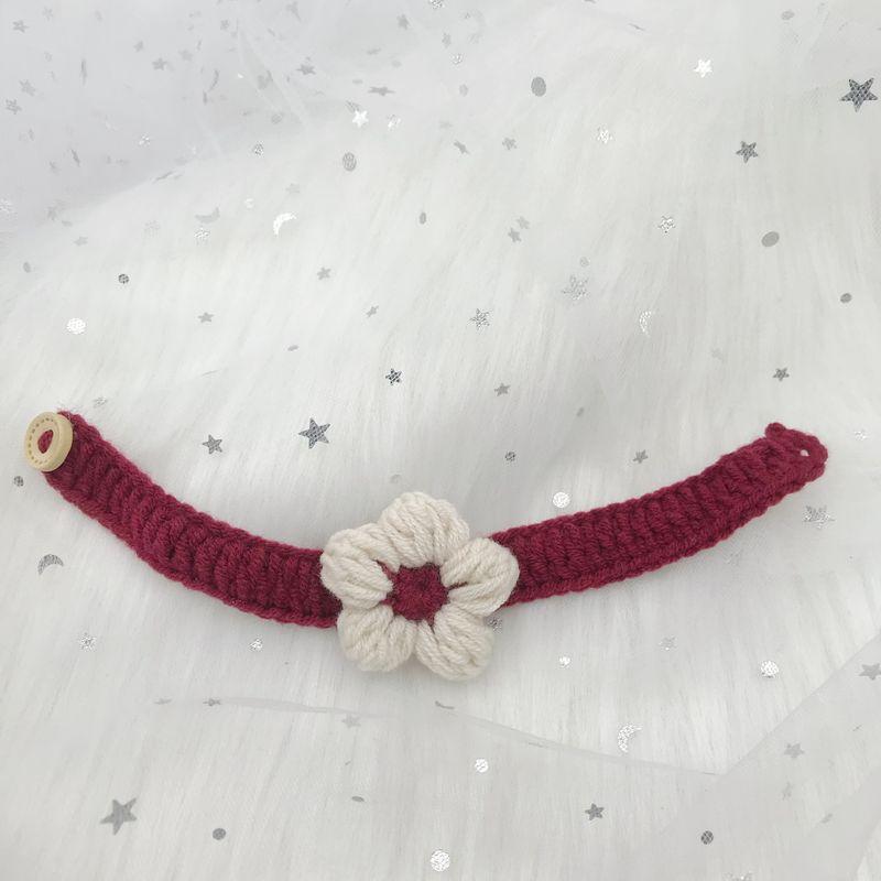 

Плетеный вручную красный ошейник Товары для питомцев Собака XS-subcompact Special Price Simple Puff Flower