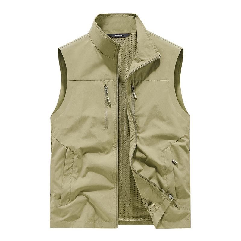 Outdoor QuickDrying Vest Men'S Spring, Summer And Autumn MultiPocket Thin Tooling Vest Vest Vest Vest Casual Jacket