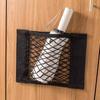 Filet de rangement pour porte d'armoire de cuisine, sac adhésif pour articles divers, pochette élastique avec ruban de fixation en nylon, organisateur de voiture