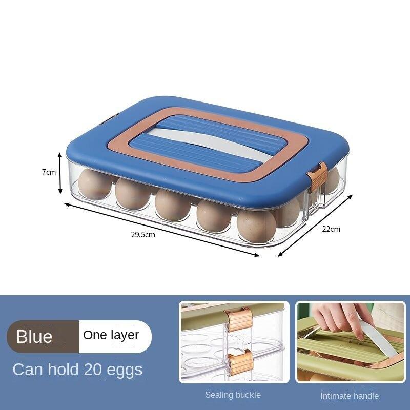Küche Ei Lagerung Box Schublade Typ Behälter für Eier Einstellbare Zeit Organizer Fall Küche Kühlschrank Anordnung