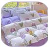 4 Piece Washed Cotton Bed Sheet Set Brushed Finish Duvet Cover Pillowcase For Years Round Comfort Family Household Use