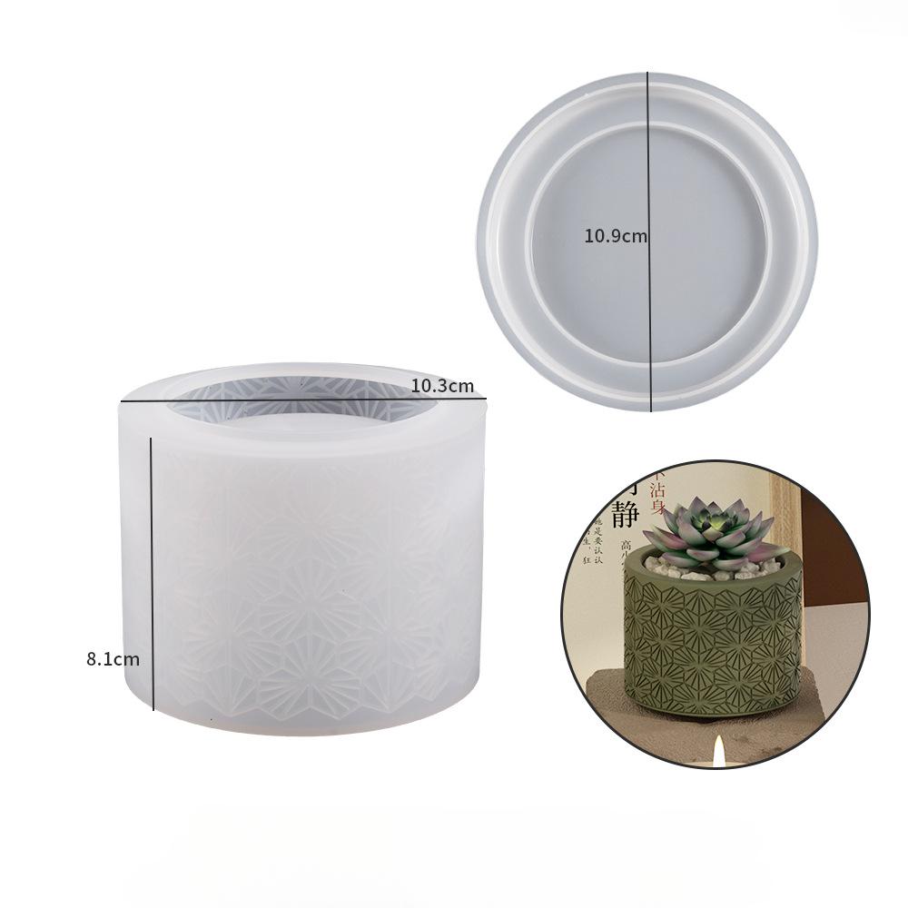 DIY Crystal Dropper Mold, Cement, Fish Scales, Leaf Patterns, Flower Pot Storage Box, Gypsum Candle Cup, Ornaments, Silicone Mold