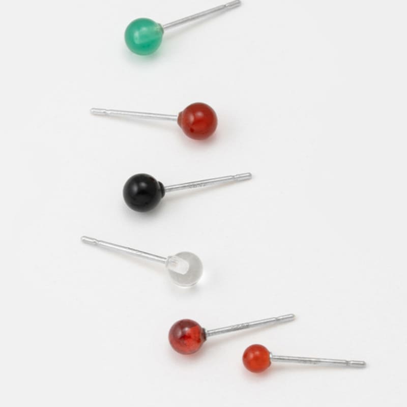 Tatiana (925 Silver) Jamstone Simple Earrings EC3242 Type 6