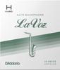 D'Addario WoodWinds D'Addario LA VOZ Reeds for Alto Saxophone, RJC10HD [Hardness], 10-Pack