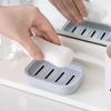 2 Square Thickened Portable Soap Boxes Plastic Soap Boxes Drain Soap Tray Family Bathroom Soap Box Cover for Easy Travel