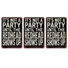 Dark Humor Decor Rustic Farmhouse Metal Wall Signs For Vintage Cafe