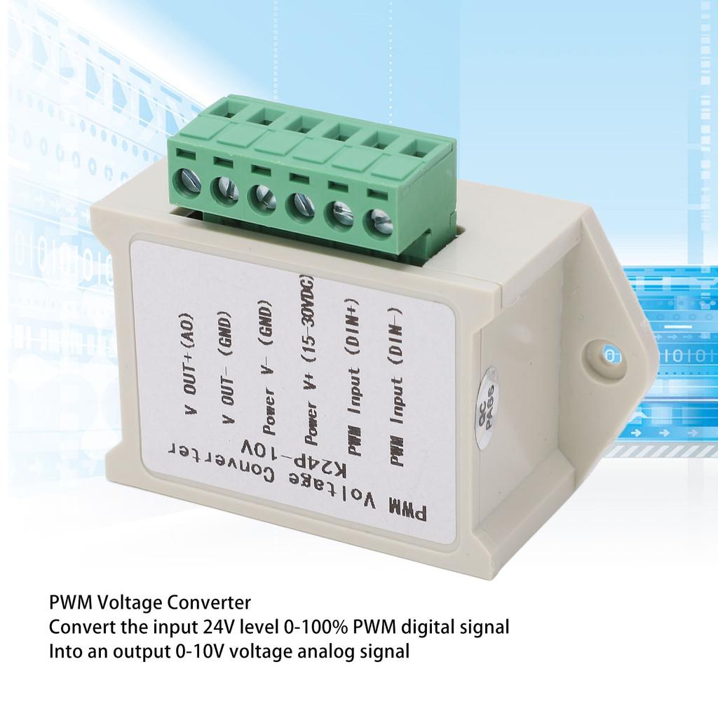 PWM Voltage Converter Analog 0‑100% Signal to Digital 0‑10V Conversion Module with Shell