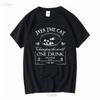 Jaya la Gata Sonido del Hedonismo camiseta de algodón unisex vintage Lavada gráfica Top Para Uso Diario Elegante hombre moda