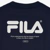 Fila Linear Comfortable Fashion Soft Skin-Friendly Breathable Nautical Short Sleeve T-Shirt Unisex Tops Deep-Sea-Blue FS2RSH2103X-DNA