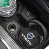 2pcs Car Water Cup Bottle Holder Anti-slip Mat Pad Suede For Volvo EX30 XC60 XC40 V60 V40 XC90 XC70 V50 S60 V70 S90 Olestar AWD