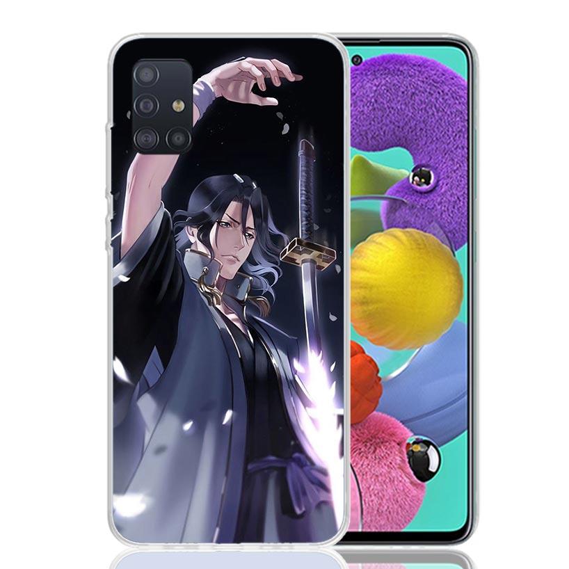 Bleach Kuchiki Byakuya Phone Case For Samsung Galaxy A52 A32 A22 A12 A02S A50S A30S A51 A31 AA71 Note 20 Ultra 10 S10 Plus Galax