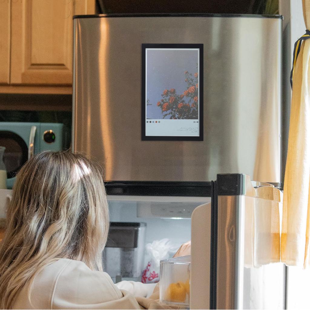 PATIKIL Magnetic Sign x Set of Magnetic Display A4 Display for and Black Holders, 8.5 11, 5, Frames, Size, Self-Adhesive, Reusable, Double-Sided