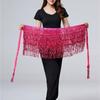 Belly Dance Waist Chain New Glitter Layer Tassel Waist Cover Indian Dance Performance Practice Strap Hip Scarf Skirt Waist Scarf