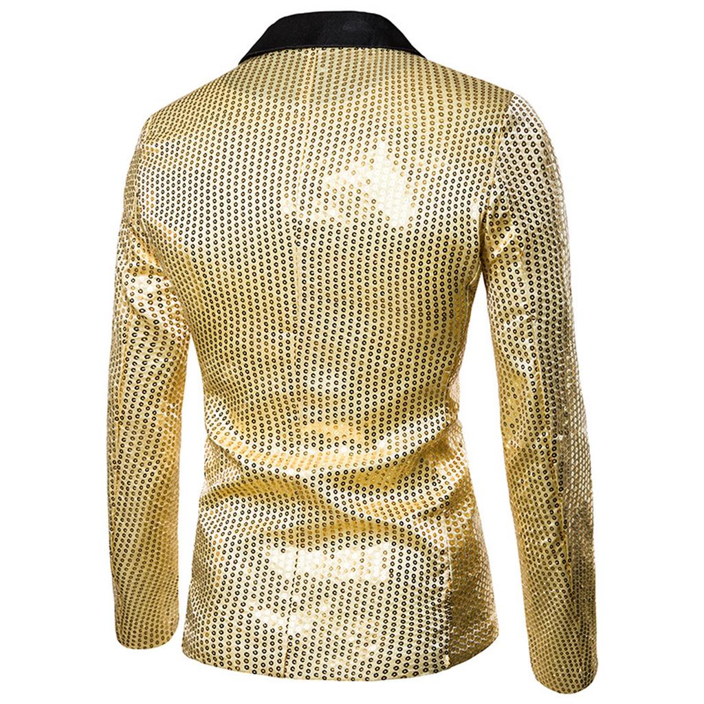 Men's Casual Business Wedding Long Sleeve Buttons Slim Fit Suit Coat Jacket