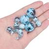 1pc Blue Sky White Cloud Series Pendant Sky Round Beads Moon Beads Charm Transparent Resin Pendant DIY Handmade Jewelry Necklace Accessories