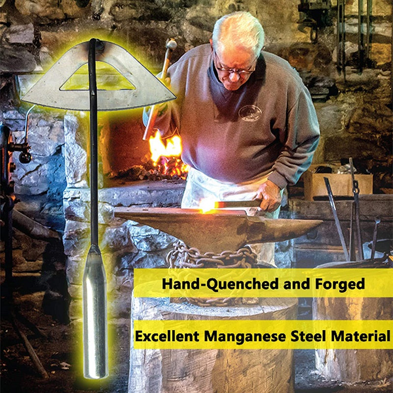 2ks Dutá malá motyka Plná manganová ocel Zahradnictví Ruční celoocelové kalené duté motyčky Sázení Nástroje pro orbu a plení