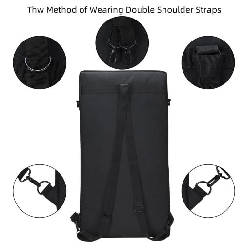 Folpus DJ Controller Storage Bag, Suitcase with Shoulder Strap for DDJ-FLX6/DDJ-SX2/SX Turntable Carrying Case, Protective Case