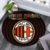 Custom Name,AC Milan pattern round rug,Carpet Rug for Living Room Bedroom Playroom ,Non-slip Floor Mat,Holiday Gifts and Birthday Gifts.