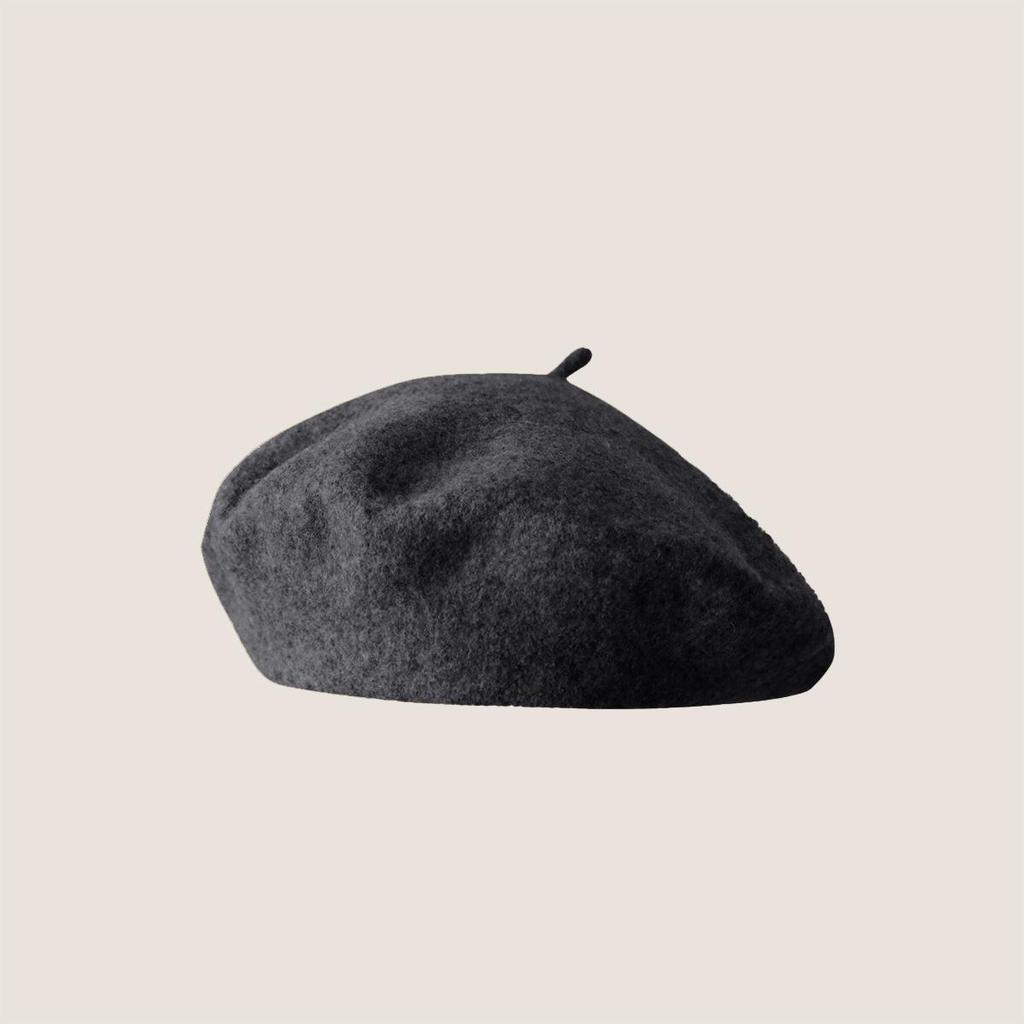 Vintage Wool French Beret for Women Solid Fashion Simple Casual Beret Solid Classic Breathable Soft Comfortable Hat for Fall Winter