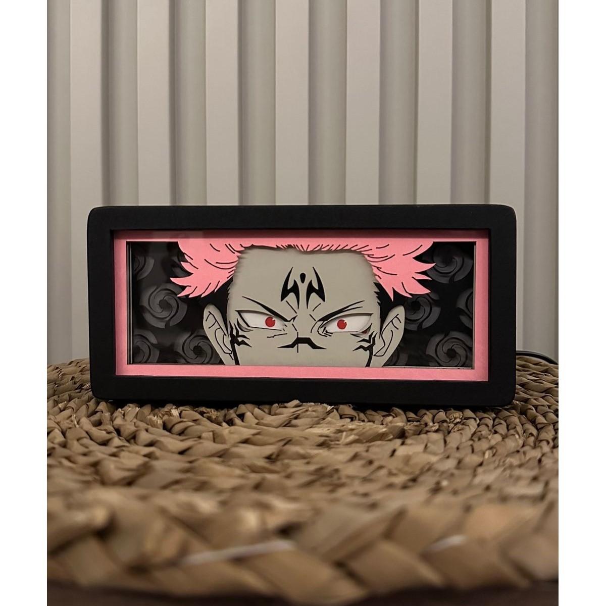 

Сукуна - Итадори, Дзюдзюцу Кайсен - Световой ящик, Теневой ящик, Аниме, Световой ящик 20x9x6,5 Cm коричневый