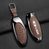 Zinc Alloy Leather Car Key Case Cover Fob for Lada X-Cross 5 Shell Holder Protector Keychain Auto Accessories