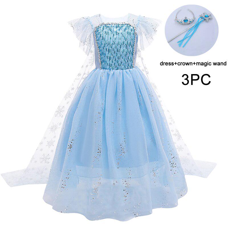 Buy Long Cloak Snow Queen Dress Cosplay 
