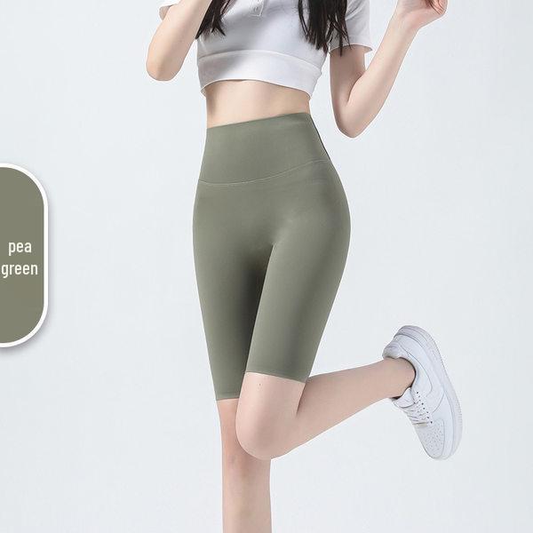 Double-Sided Tummy Control Shark Pants - Five-Pocket Hip Lift Cycling Leggings for Summer Yoga and Fitness