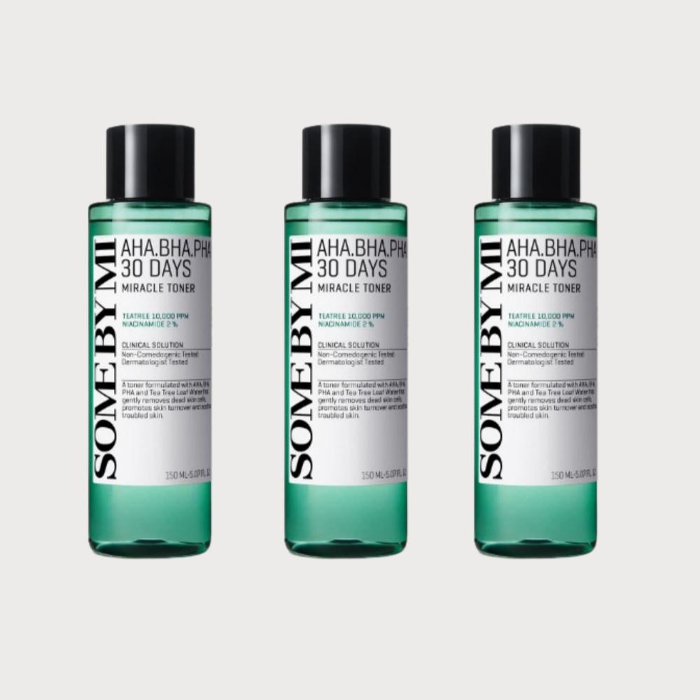 SOME BY MI AHA-BHA-PHA 30 DAY'S MIRACLE TONER 150ml | Korean Skincare / Sebum Blackhead Whitehead Care / Skin Moisture