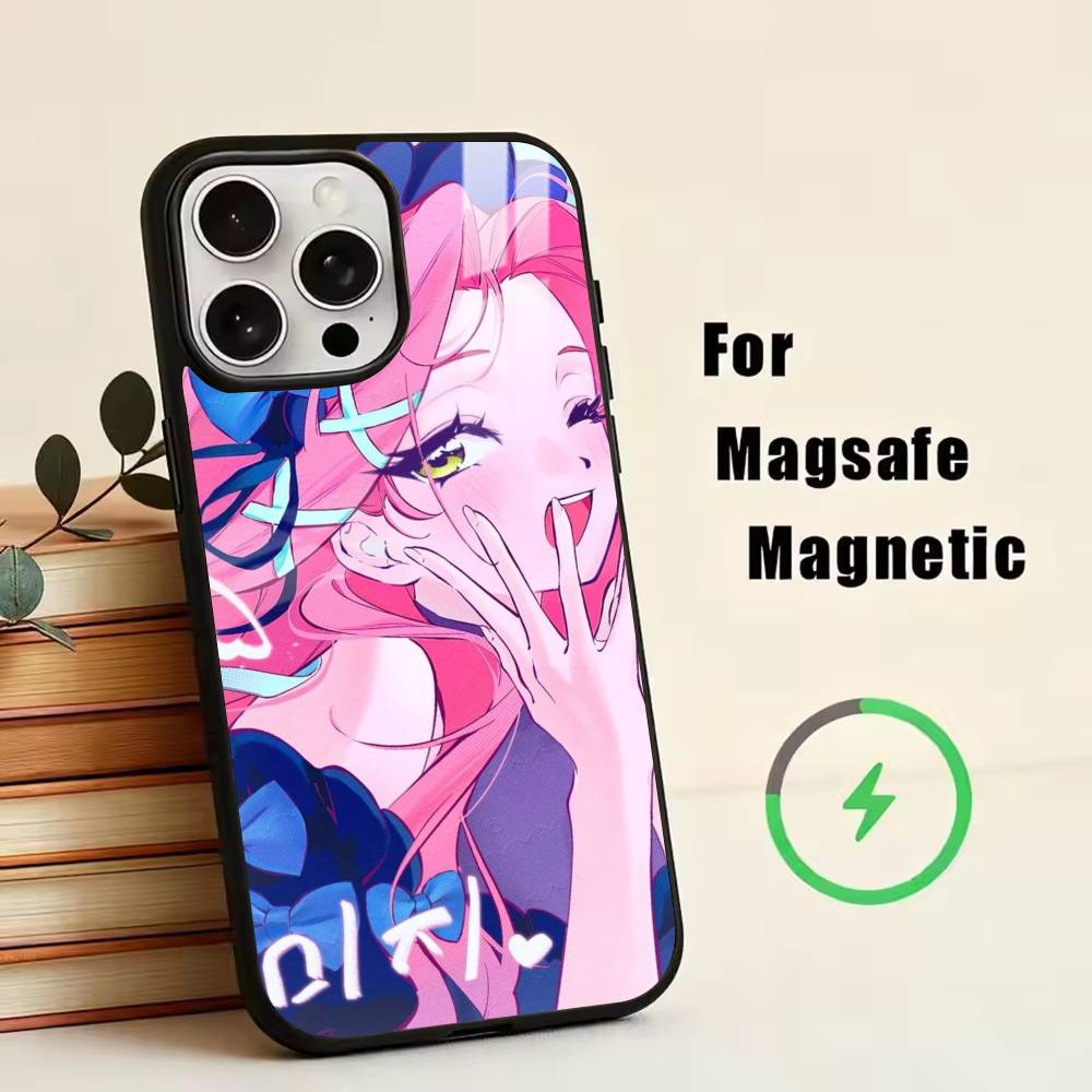 A-Anime Girl  Phone Case For iPhone17,16,15,14,13,12,11 Plus,Pro Magnetic For Magsafe Wireless Charging