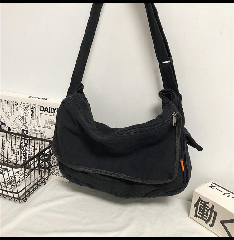 Cott Casual Canvas Big Capacity Shoulder Bag Vintage Canvas Messenger Bag for Men Women Crossbody Bag Satchel Shoulder Bag